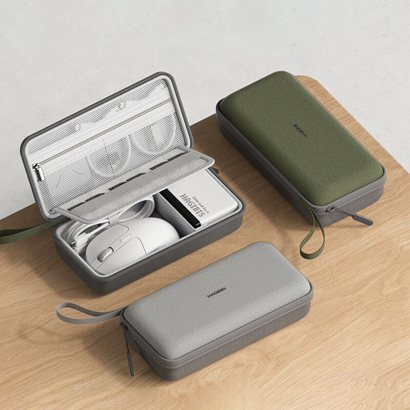 (image for) HAGiBiS Digital Storage Bag Portable Travel Pack Hard Shell Electronic Organizer Bag Pouch Carry Case for Cable Charger Mouse Power Bank